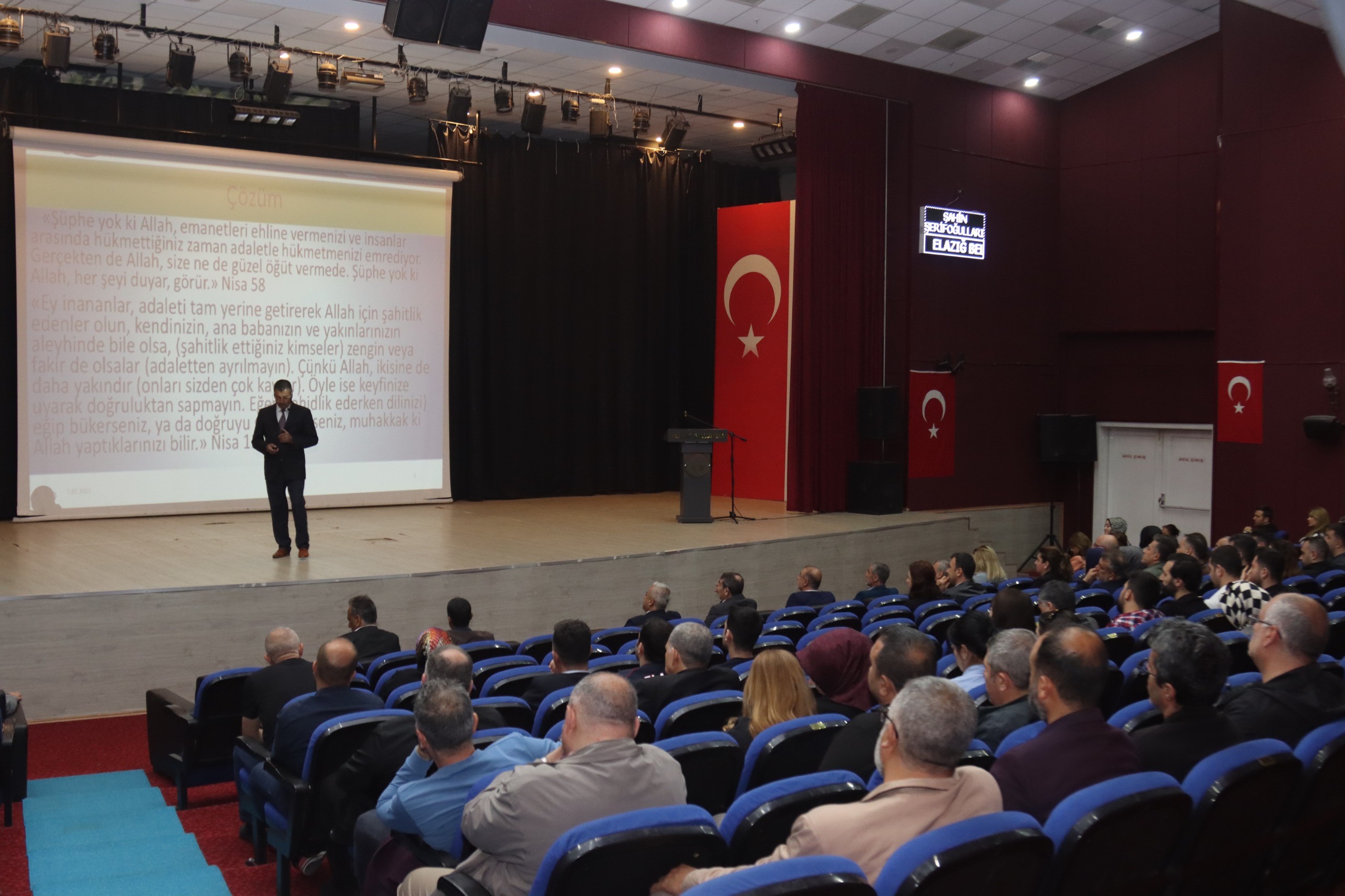 Elazığ’da ‘Kamu Etik Kuralları Eğitimi’ konulu seminer düzenlendi