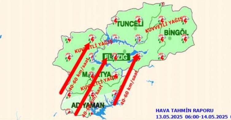 Meteorolojiden 5 il için ‘kuvvetli yağış’ uyarısı