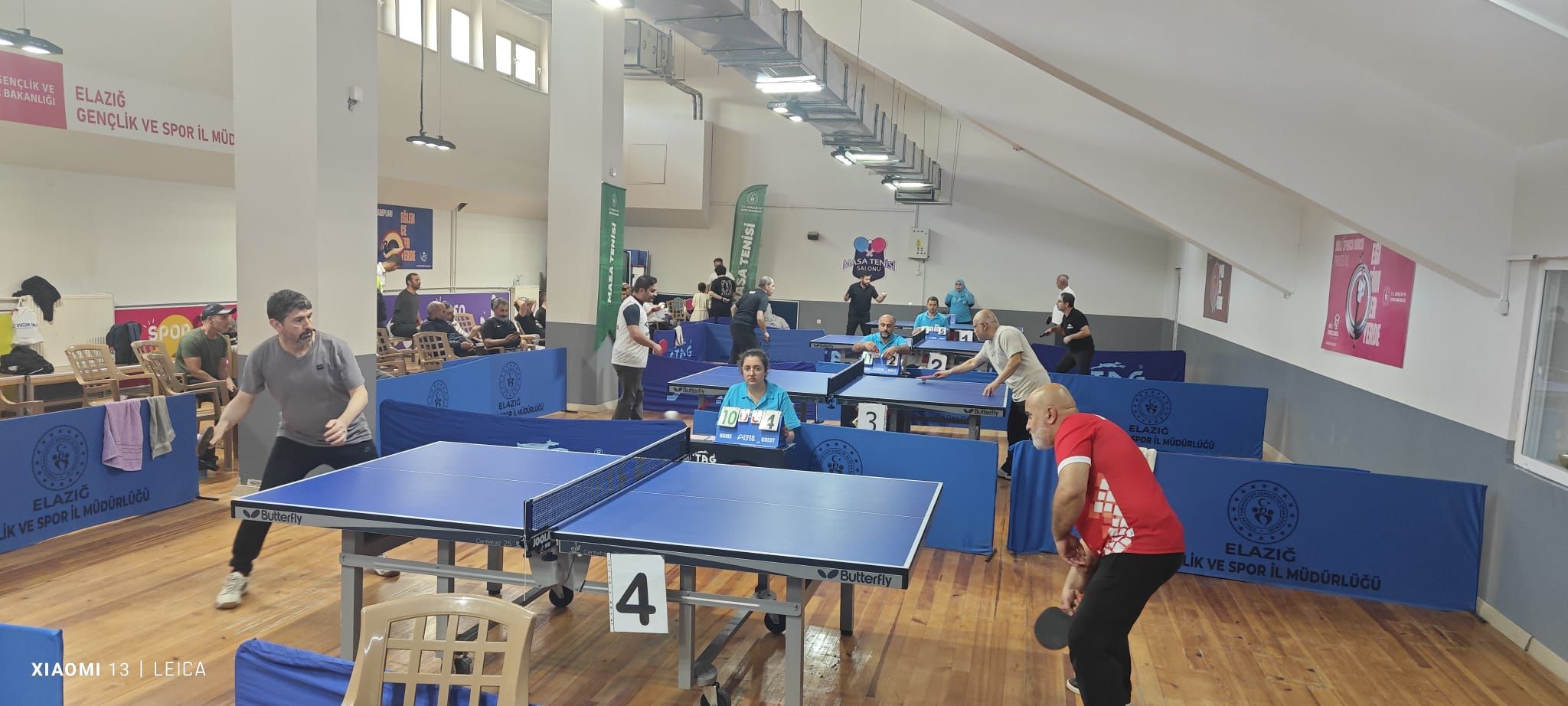 Elazığ’da kurumlar ve kuruluşlar arası masa tenisi şampiyonası düzenlendi